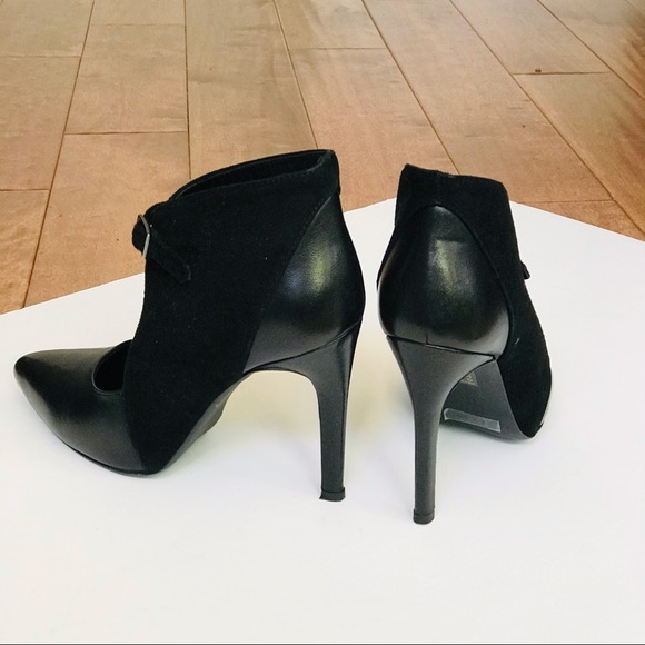 Scarpa Black Leather & Suede Heels - Picture 7 of 13
